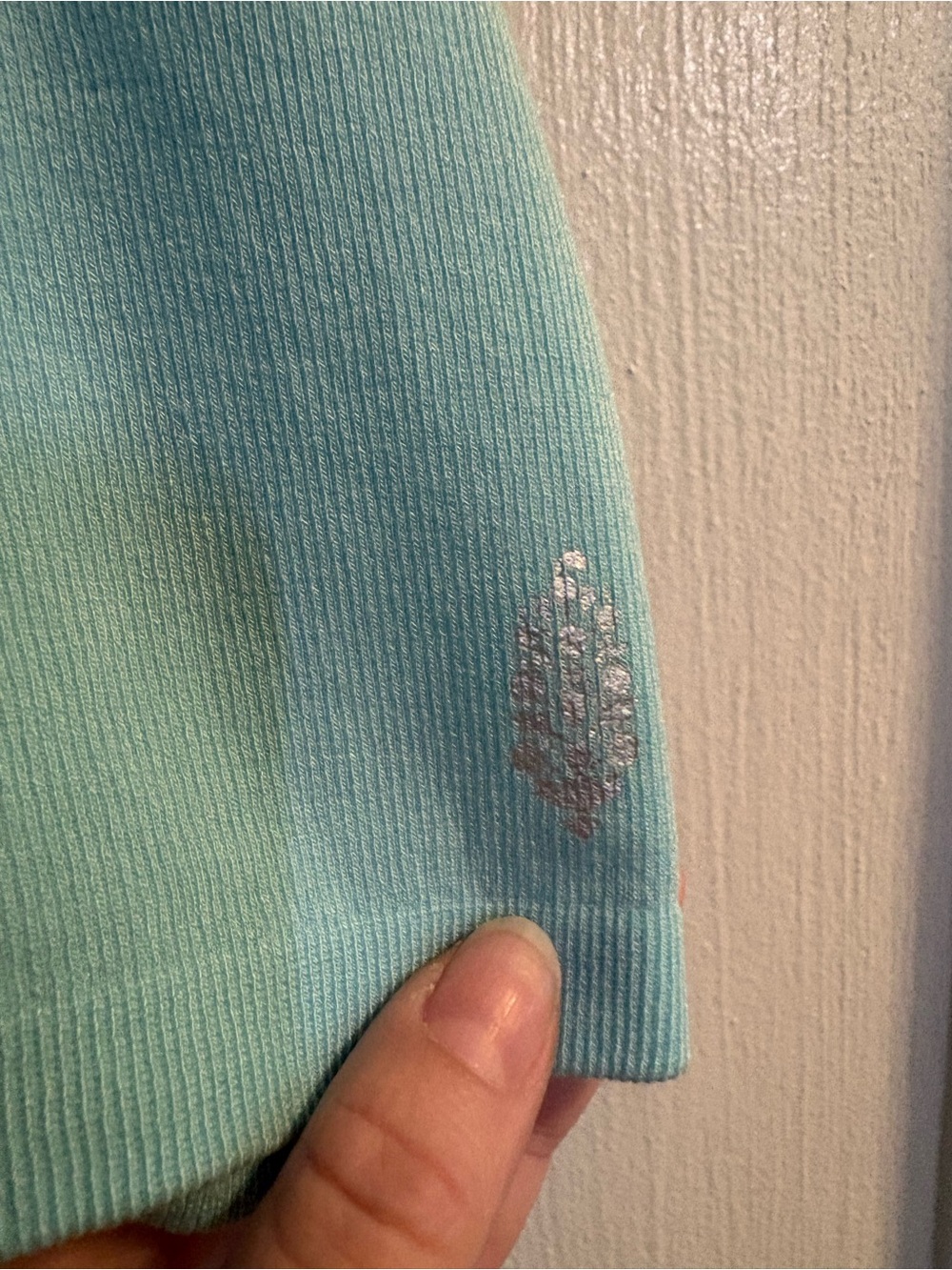 Free People Movement Tank Top - Aqua with Orange Trim - Picture 3 of 4